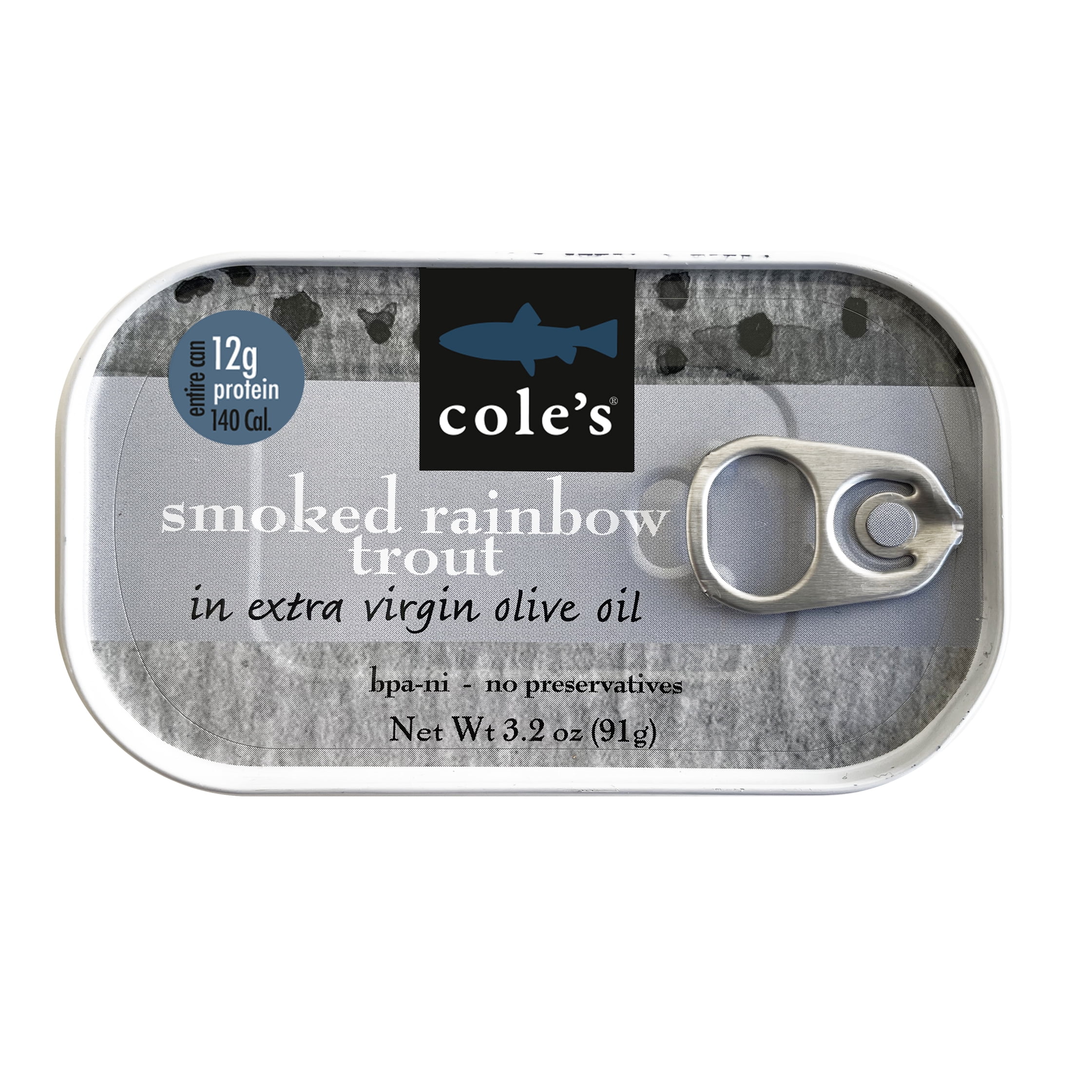 Coles Smoked Rainbow Trout in Olive Oil 3.2 oz