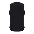 thumbnail image 4 of Sakmal Black Men'S Tank Tops Scoop Neck Black Muscle Solid Camisole Stringer Sleeveless Shirts, 4 of 7