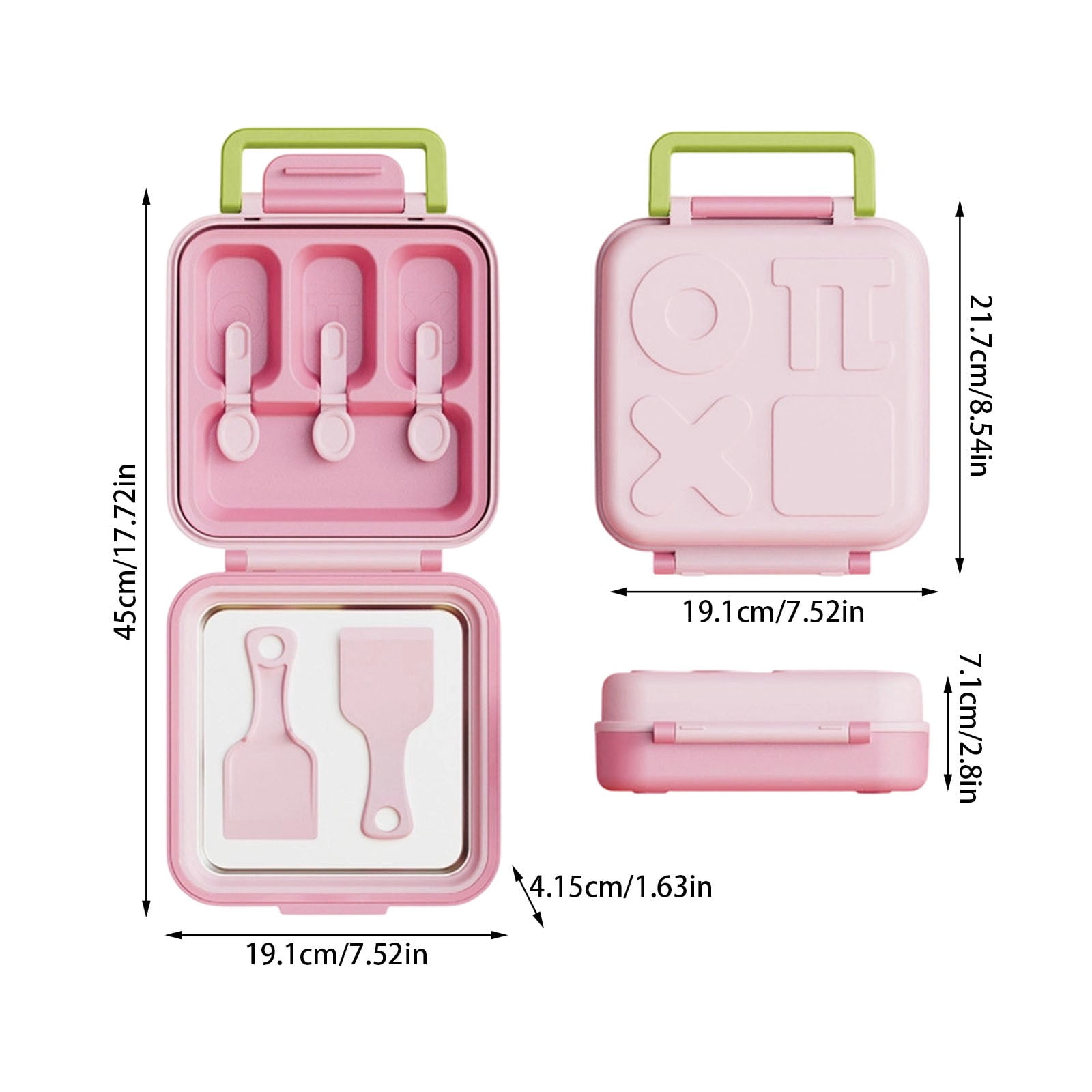 DIY Rolled Ice Cream Maker Machine with Storage Case Frozen Yogurt Sorbet Plate No Freezer Instant Cold Dessert Tool with Spatulas & Molds for Home Party Summer Fun