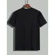 thumbnail image 2 of Camiseta informal de algodón con cuello redondo y estampado Mike - 1 pieza de corte regular para adultos con ligero estiramiento - Camiseta de moda de verano con estampado, camisetas de ocio, 2 of 6