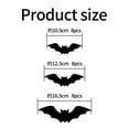 thumbnail image 4 of Djiypn 3D Bat Design Night Light Decoration, LED Halloween 3D Bat Decorative Wall Stickers Decor Light up Glowing Bats Decoration for Indoor Outdoor Bedroom Window Party Supplies(Bats*24PCS), 4 of 8