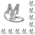 thumbnail image 2 of Jumpingount Anillo abierto con letras mayúsculas de cobre, anillos de compromiso portátiles, joyería de oficina para interiores y exteriores, Type2 NO2, 2 of 6