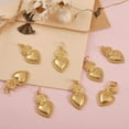 thumbnail image 5 of BEEFLYING 10pcs Sacred Heart Brass Pendants Charm Golden Heart Shape Charm with Jump Rings for Jewelry Necklace Bracelet Earring Making Golden, 5 of 7