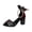 Red, variant on Black High Heel Sandals For Women Ethnic Embroidered Fish Mouth Strappy Chunky Heel Casual Outdoor Dressy Footwear 1 Pair Size 36 Foot Length 9.06 Inches 1.074 Pounds
