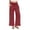 A Red, variant on Cotton Linen Pants for Women Elastic Waist Drawstring Straight Pants Loose Fit Summer Beach Pants Lightweight Wide Leg Trousers with Pockets Red XXL