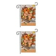 thumbnail image 1 of maskred Garden Flag Thanksgiving Day Double Sided Printed Banner Burlap Decoration Sign L 2Set, 1 of 6