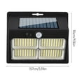 thumbnail image 3 of Tainini Solar Outdoor Lights - Four-compartment LED Motion Sensor Security Lights with 3 Modes Waterproof Solar Powered Wall Lights for Patio Garden Garage Yard Front Door, 3 of 9