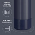 thumbnail image 4 of Hydrapeak 26oz Sport Insulated Water Bottle with Straw or Chug Lid, Leak & Spill Proof, Keeps Drinks Cold for 24 Hours, Hot for 12 Hours, Premium Stainless Steel Water Bottles (26oz, Navy), 4 of 9