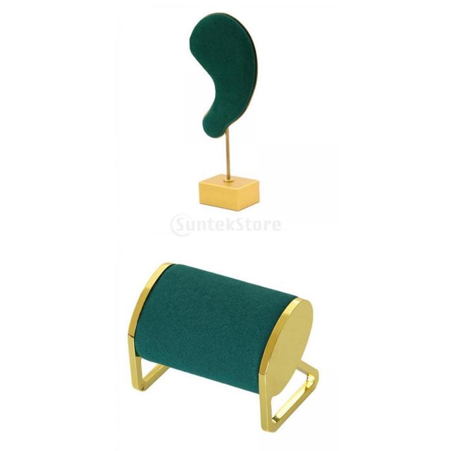 Titular de pendiente,Organizador de joyas Pendiente Soporte de estante en forma de oreja,Soporte de exhibición de joyería de metal con barra en T,Soporte de árbol para Torre de Yinane Titular de pendiente