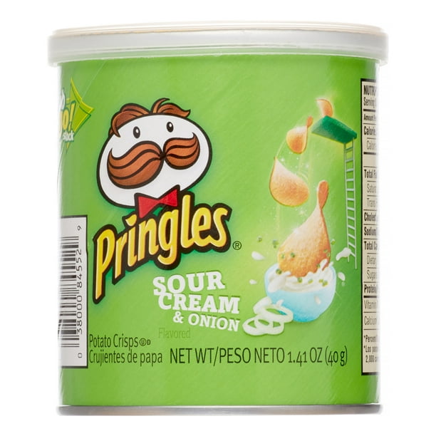 Pringles Sour Cream & Onion Potato Crisps, 1.41 Oz - Walmart.com ...