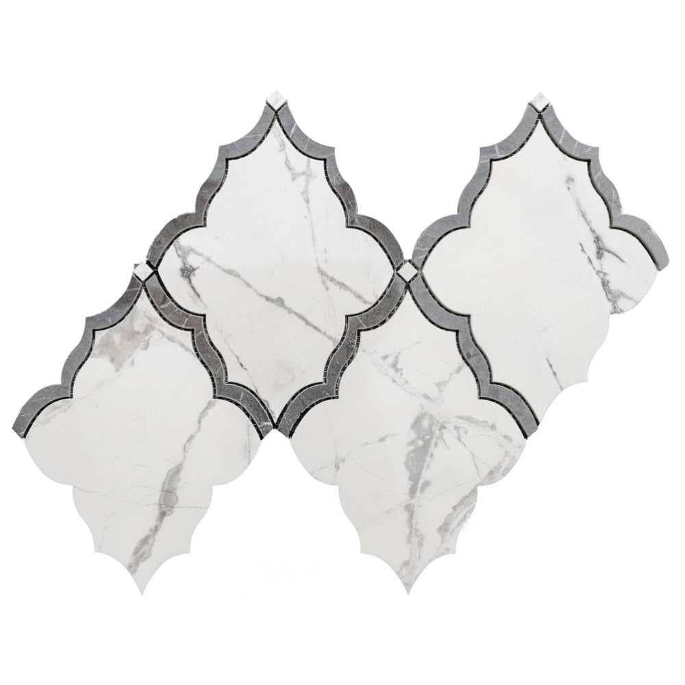 The Tile Life Stately Hudson Mountain Treasure Porcelain Mosaic Wall Tile, 9.5 x 15 in, 6-Piece
