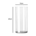 thumbnail image 7 of Moxufan Clear Cylinder Vase Wedding Party Dining Table Centerpiece Decoration Hydroponic Flower Holder Transparent Container Hurricane Candle Holder,25cm, 7 of 7