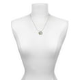 thumbnail image 3 of Delight Jewelry Silvertone Lime Green Crystal Sparkle Spinner Best Mom Ever Charm Necklace, 3 of 4
