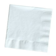 Party Central Club Pack of 500 Classic White Solid 3-Ply Disposable Lunch Napkins 6.5"