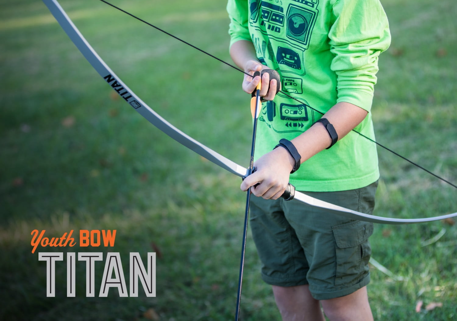 Bear 60" Bear Titan Youth Bow Set Gray