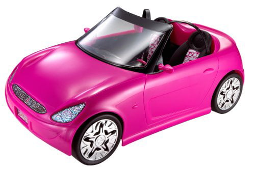 Barbie Glam Convertible Pink Car - Walmart.com