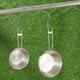 thumbnail image 2 of 3 Pcs Bol de Camping avec Poignée Pliable en Acier Inoxydable Bol de Camping Portable en Métal, 2 of 8