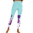 thumbnail image 1 of Gibobby Leggings Con Forro Polar Mujer Pantalones de yoga deportivos ajustados para moda informal para mujer Leggings con estampado para mariposas y flores coloridas（Glauco， XXL), 1 of 4