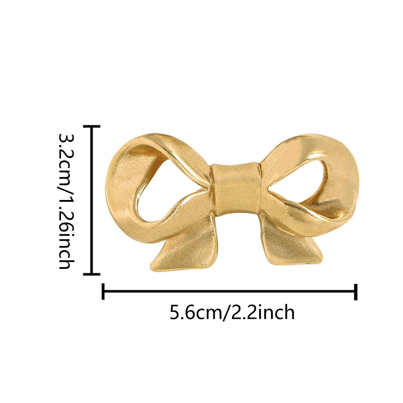Brass Bowknot Furniture Handle Wardrobe Door Pull Antique Resin Material for Cupboard Drawer Wedding Events