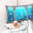 thumbnail image 4 of KLL Underwater Aquarium Arches Pillow Covers Envelope Closure,Super Soft and Cozy Fuzzy Fleece Pillow Case Cover 20"x30", 4 of 5