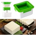 thumbnail image 5 of Prensa de Tofu, molde de plástico artesanal, transformación de soja, caja de drenaje de prensa elegante casera, pequeña bandeja de cocina para el hogar, 5 of 5