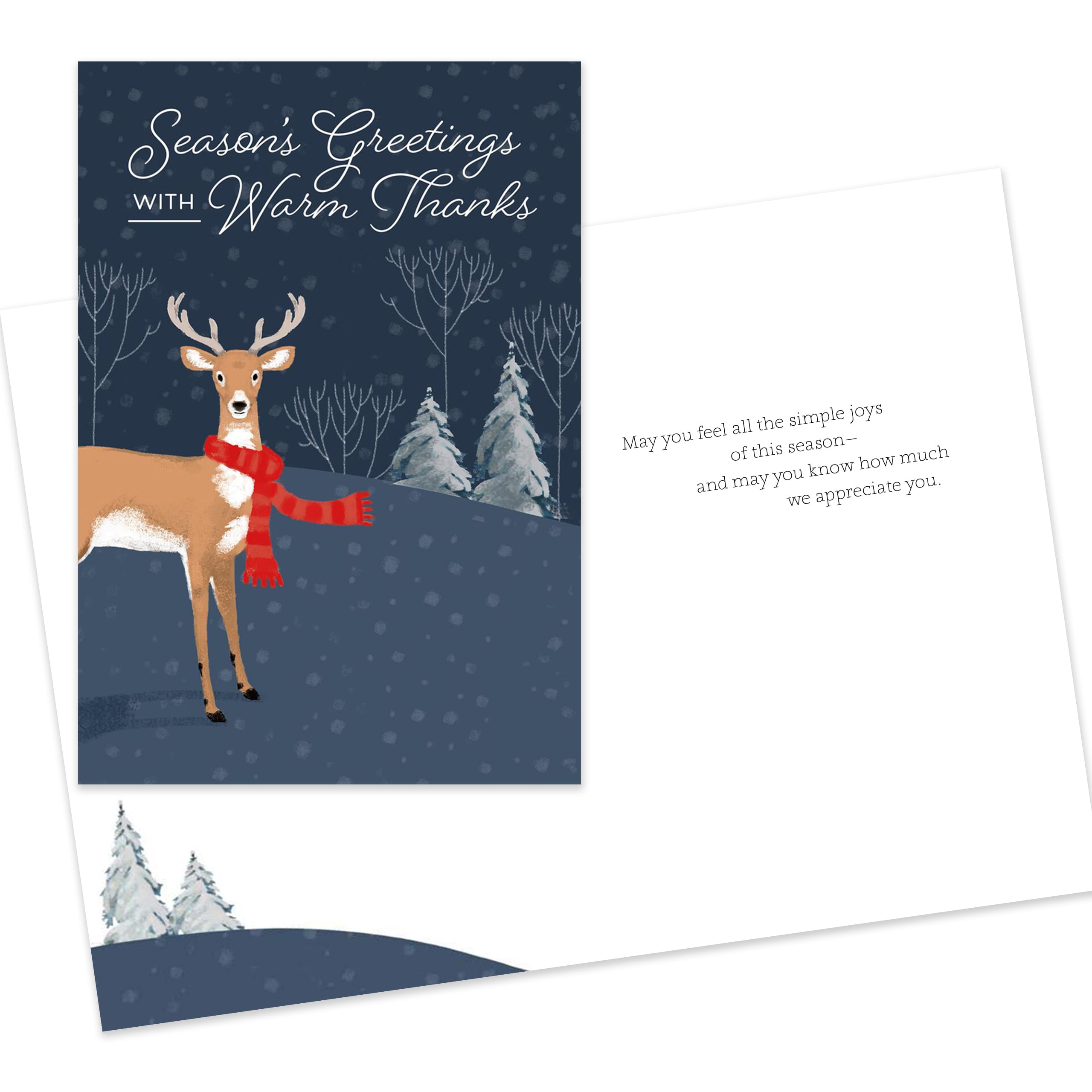 Hallmark Business Bulk Assorted Happy Holidays Cards (Season's Greetings), 100 Pack