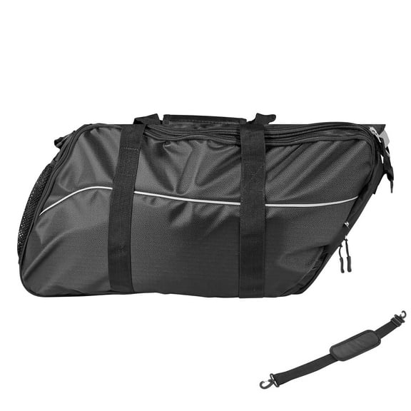 KFFKFF Motorcycle Saddlebag Liner Bag, 18L Travel Storage Organizer, Compatible with 1993-2022 Touring Road/Street Glide/Electra Glide/Road King Models, Black