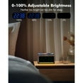 thumbnail image 4 of Retro Digital Alarm Clocks for Bedrooms with Large Numbers, Desk Clock with Wireless Charging Station, 7 Mood Lights, Dimmer, Snooze, 12/24H, Loud Alarm Clock for Heavy Sleepers Adults, Vintage Décor, 4 of 7