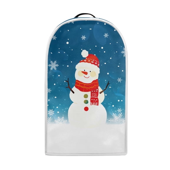 HELLHERO Snowman Snowflakes Winter Mixer Blender Cover 1Pcs Polyester 15.94"H x 9.45"L x 7.28"W for Home Kitchen Foldable