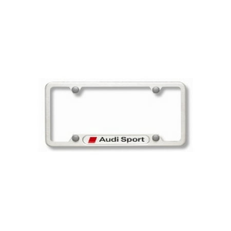 Genuine OE Audi License Plate Frame With Audi Sport Logo