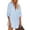 Blue, variant on Shirt Dress for Women Button Down Blouse Linen Tops Long Sleeve Baggy Shirts Light