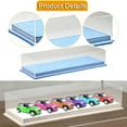 thumbnail image 6 of Model Car Display Case Toy Car Storage Box Showcase Dustproof Clear Acrylic for 1/64 Scale Diecast Collections, 6 of 9