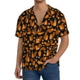 thumbnail image 1 of Balery Cute Squirrel Camisa Casual de Manga Corta con Botones para Hombre, Texturizada, Estilo Cubano, para Playa, Verano-4X-Large, 1 of 5