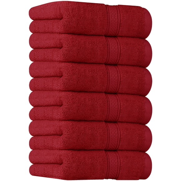 Toallas de mano Utopia Towels Premium, 100% algodón, 16 x 28 cm, color rojo 6P
