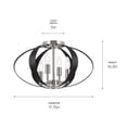 thumbnail image 5 of 52588PN Kichler Lighting Cecil - 4 Light Flush Mount-10.5 Inches Tall and 17.75 Inches Wide-Polished Nickel Finish, 5 of 7