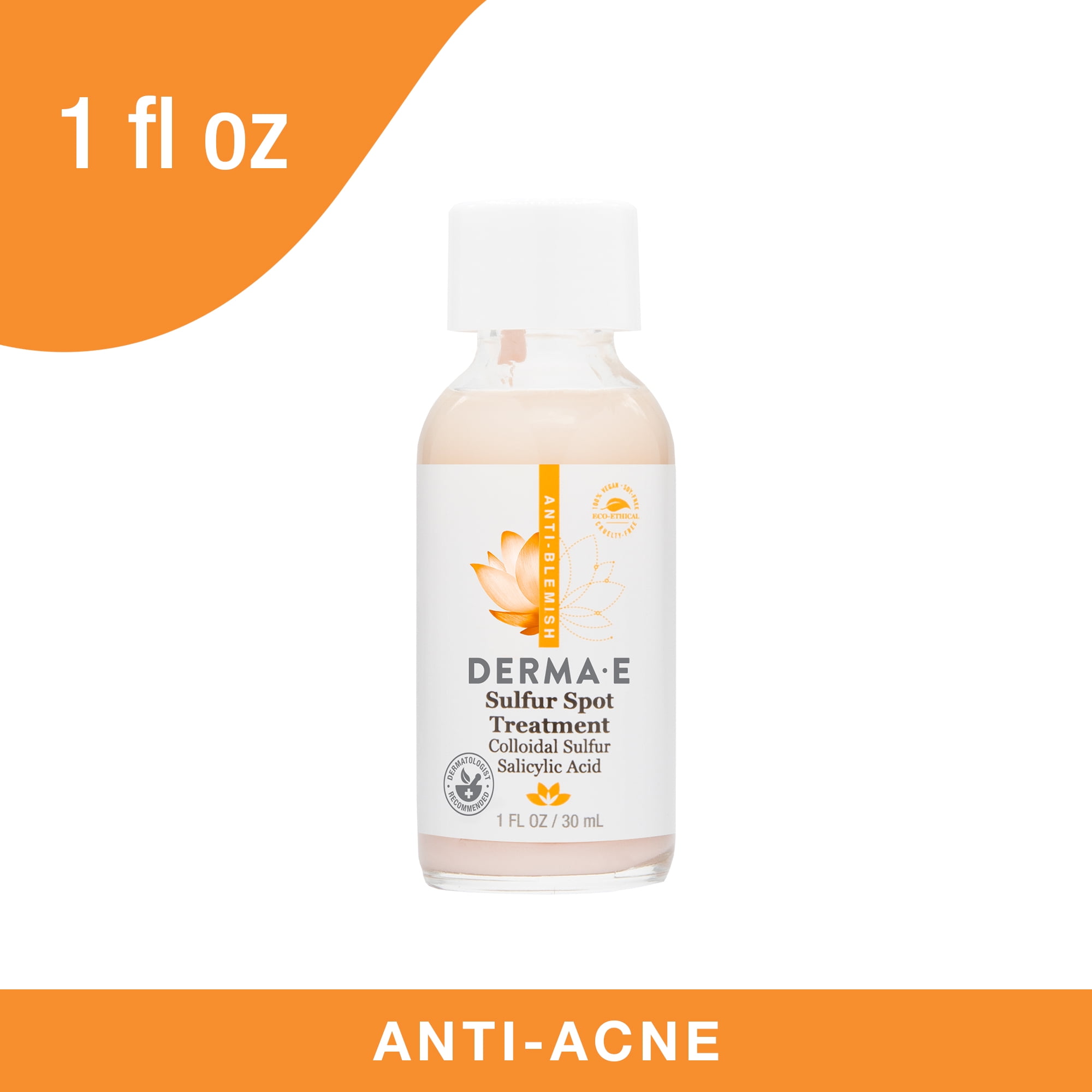 DERMA E Sulfur Spot Treatment, 1 oz