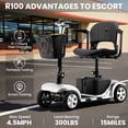 thumbnail image 3 of Arshin Upgrade 4 Wheels Mobility Scooters for Seniors & Adult,All Terrain Motorized Scooters with 300 lbs,Silver, 3 of 18