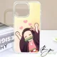 thumbnail image 1 of Funda Demon Slayer Nezuko Feliz Para iPhone Todos, 1 of 1