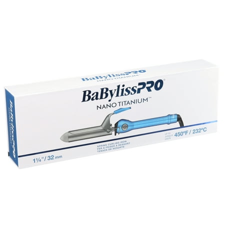 BaBylissPRO Nano Titanium Spring Curling Iron  1.25