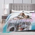 thumbnail image 5 of Custom Blanket with Photo Text Personalized Throw Blanket Customized Picture Blanket for Kid Adult Friends Mother Father Personalized Gift Flannel Blanket for Birthday Gifts, 5 of 6