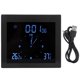 thumbnail image 1 of Alarma digital Temperatura Humedad Reloj con pantalla Temporizador de mesa interior Multifuncional para decoración de oficina en el hogar (TS-WP10-B negro), 1 of 14