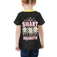 thumbnail image 2 of Little Girls' All Over Print Crew Neck T-Shirt, Kid's T-shirt (Size:2-3Y;), 2 of 4