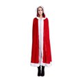 thumbnail image 4 of Capa de Papá Noel Ticfox Capa con Capucha Roja 1,5 m Disfraz de Navidad, 4 of 8