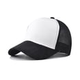 thumbnail image 1 of TOPTIE 5 Panel Suede Front Mesh Back Trucker Hat Adjustable Unisex Snapback, 1 of 8