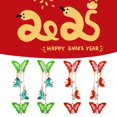thumbnail image 4 of Wmool Long Butterfly Earrings Year Gift Earrings Decor Exquisite Earrings A9O, 4 of 8