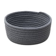 thumbnail image 4 of Cesta de almacenamiento tejida, cesta tejida de mesa, contenedor de diseño nórdico, decoración portátil, organizador de artículos diversos, caja de Gris oscuro, 4 of 8