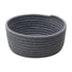 thumbnail image 4 of Cesta de almacenamiento tejida, organizador de artículos diversos, contenedor de almacenamiento portátil Gris oscuro, 4 of 9