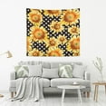 thumbnail image 5 of Coolnut Sunflowershand Pain Tapestry Aesthetic Tapestry Wall Hanging 60" x 51" Inches Home Decor Gifts, 5 of 6