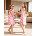 thumbnail image 3 of Oudiya Girls Nightgown Ruffle Short Sleeve Princess Pajama Cute Soft Sleepwear for Kids 3-14Y, 3 of 4