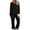 Black, variant on Scyoekwg Athletic Outfits for Women Solid Color Casual Fashion Loose Crewneck Long Sleeve Tops Wide Legs Pants Athletic Set Fall Outfits Sweatsuits (Beige,L)